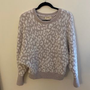 Leopard Sherpa Knit Sweater